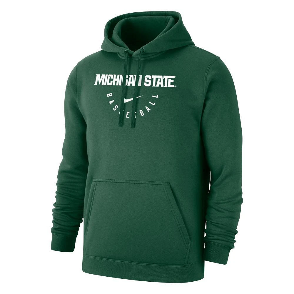 Michigan State Nike Club Fleece Basketball Hoody