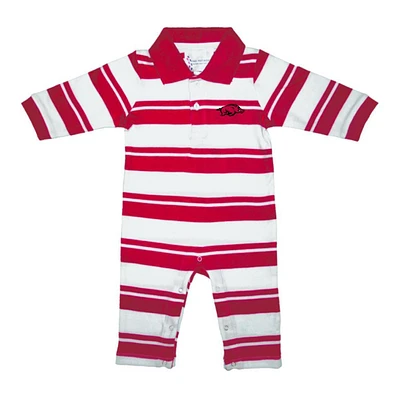 Arkansas Infant Rugby Long Leg Romper