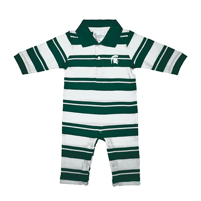 Michigan State Infant Rugby Long Leg Romper