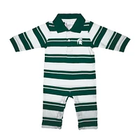 Michigan State Infant Rugby Long Leg Romper