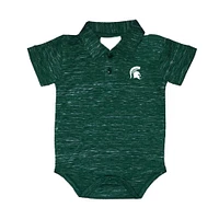 Michigan State Infant Space Dye Golf Polo Creeper