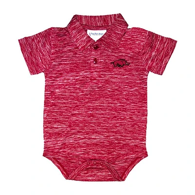 Arkansas Infant Space Dye Golf Polo Creeper