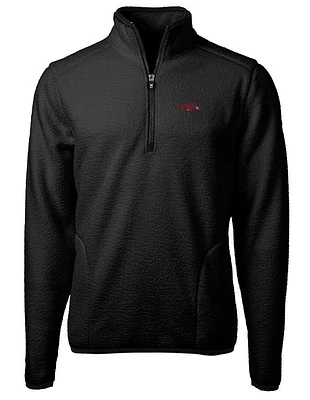 Arkansas Cutter & Buck Big Tall Men's Cascade Sherpa Fleece 1/4 Zip Pullover