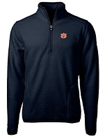 Auburn Cutter & Buck Big Tall Men's Cascade Sherpa Fleece 1/4 Zip Pullover