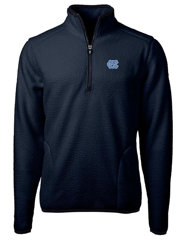 UNC Cutter & Buck Big Tall Men's Cascade Sherpa Fleece 1/4 Zip Pullover