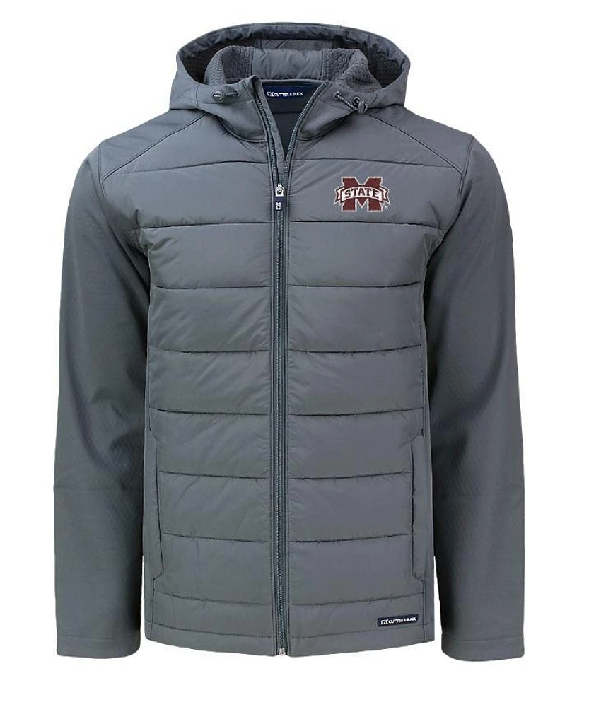 Mississippi State Cutter & Buck Big Tall Men's Evoke Hybrid Jacket