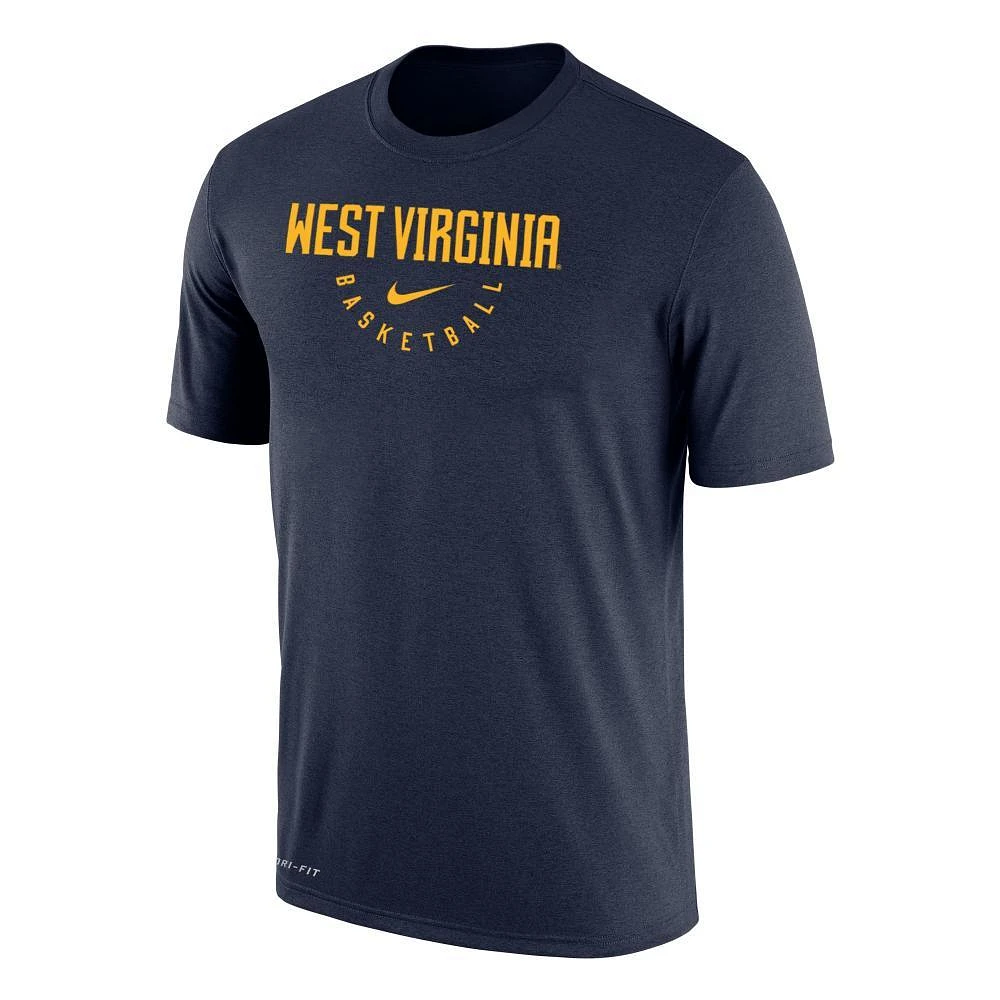 West Virginia Nike Basketball Dri-fit Cotton Tee