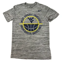 West Virginia Nike Drifit Legend Velocity Basketball Tee