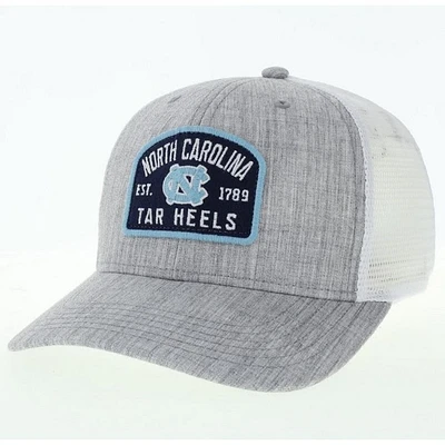 UNC Legacy Est Patch Mid-Pro Snapback Trucker Hat