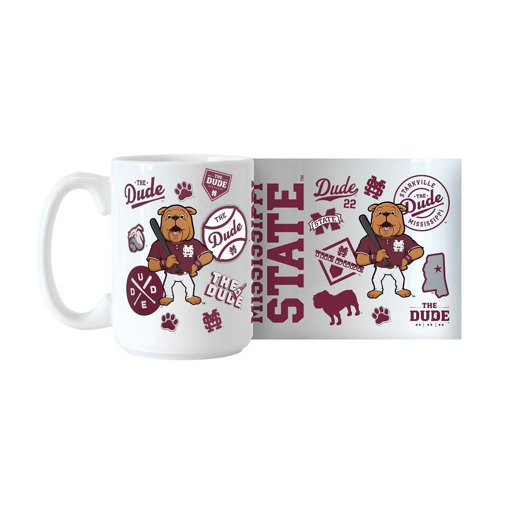 Mississippi State The Dude 15 Oz All Over Mug