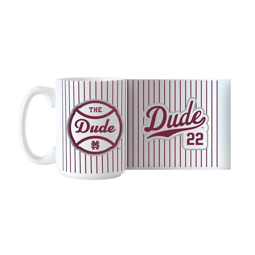 Mississippi State The Dude 15 Oz Stripes Mug