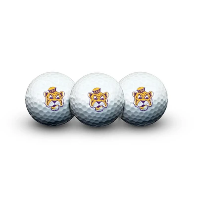 LSU Wincraft 3 Piece Golf Ball Set