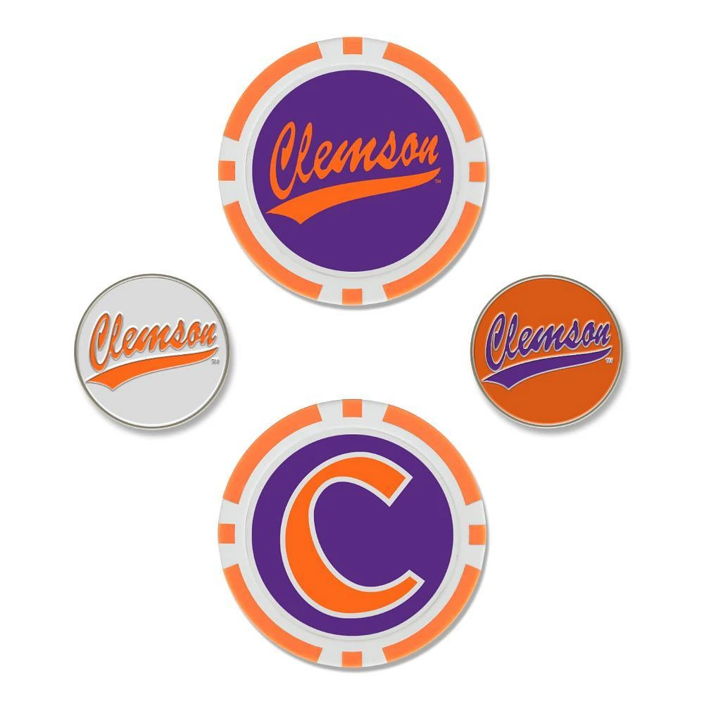 Clemson Wincraft Ball Marker Set