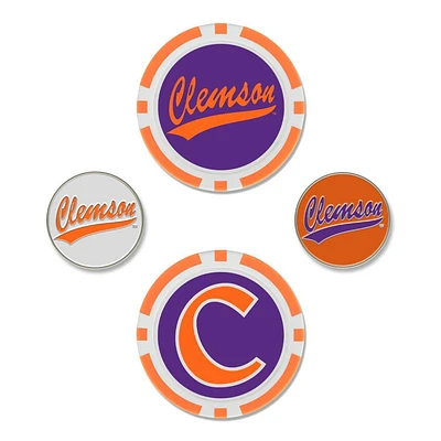 Clemson Wincraft Ball Marker Set