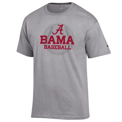 Alabama Champion Wordmark Baseball Stack Tee