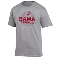 Alabama Champion Wordmark Baseball Stack Tee