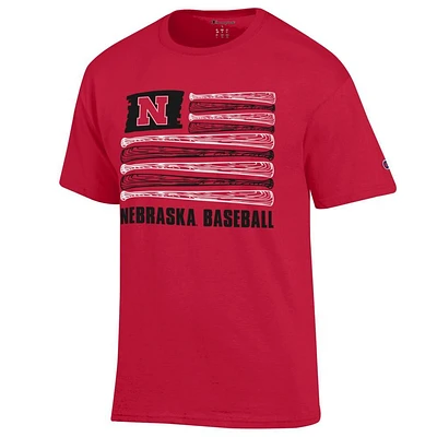 Nebraska Champion Baseball Flag Tee