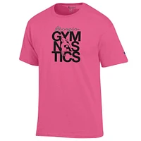 Georgia Champion Pink Gymnastics Stack Tee