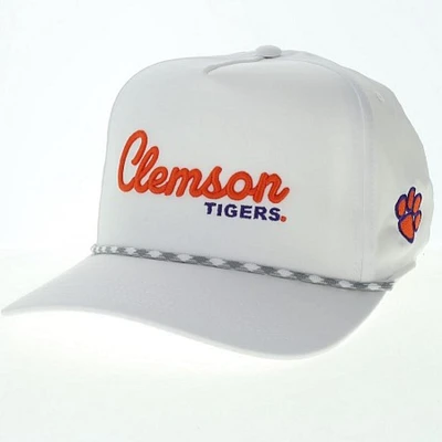 Clemson Legacy Caddy Rope Script Snapback Cap