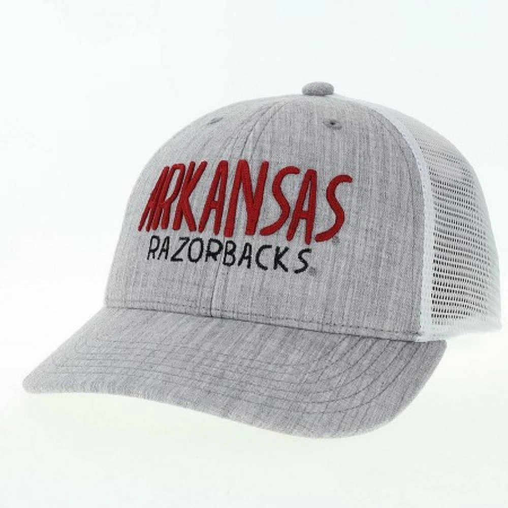 Arkansas Legacy YOUTH Stacked Wordmark Mid-Pro Structured Hat