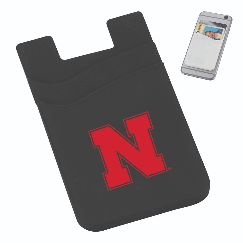 Nebraska Dual Pocket Silicone Phone Wallet