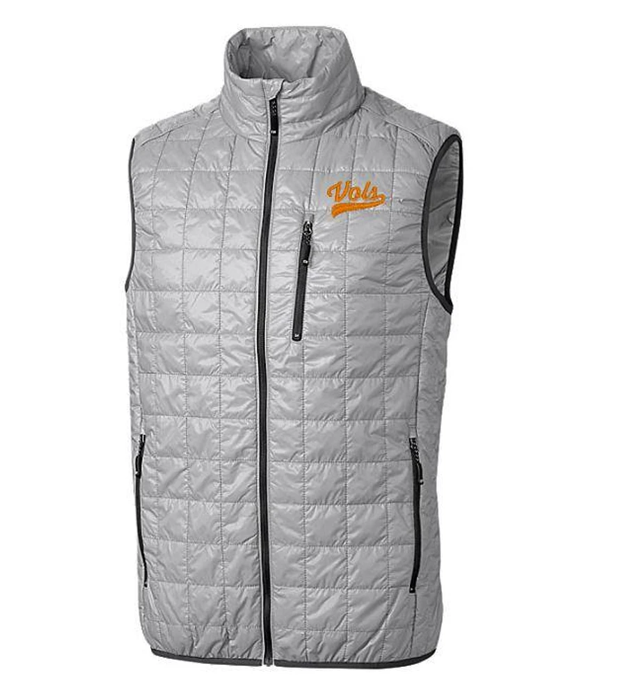 Tennessee Cutter & Buck Vol Script Rainier Eco Insulated Puffer Vest