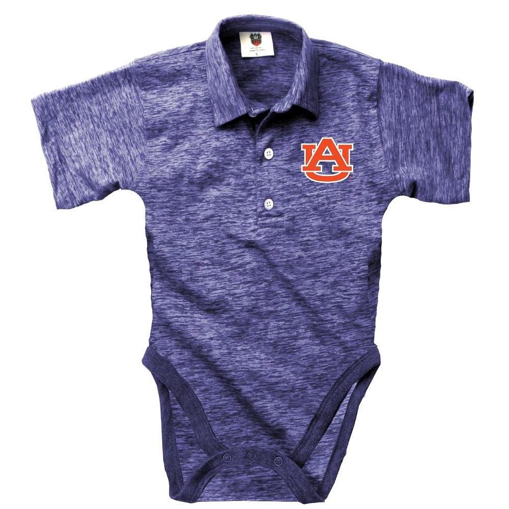 Auburn Wes and Willy Infant Cloudy Yarn Polo Hopper