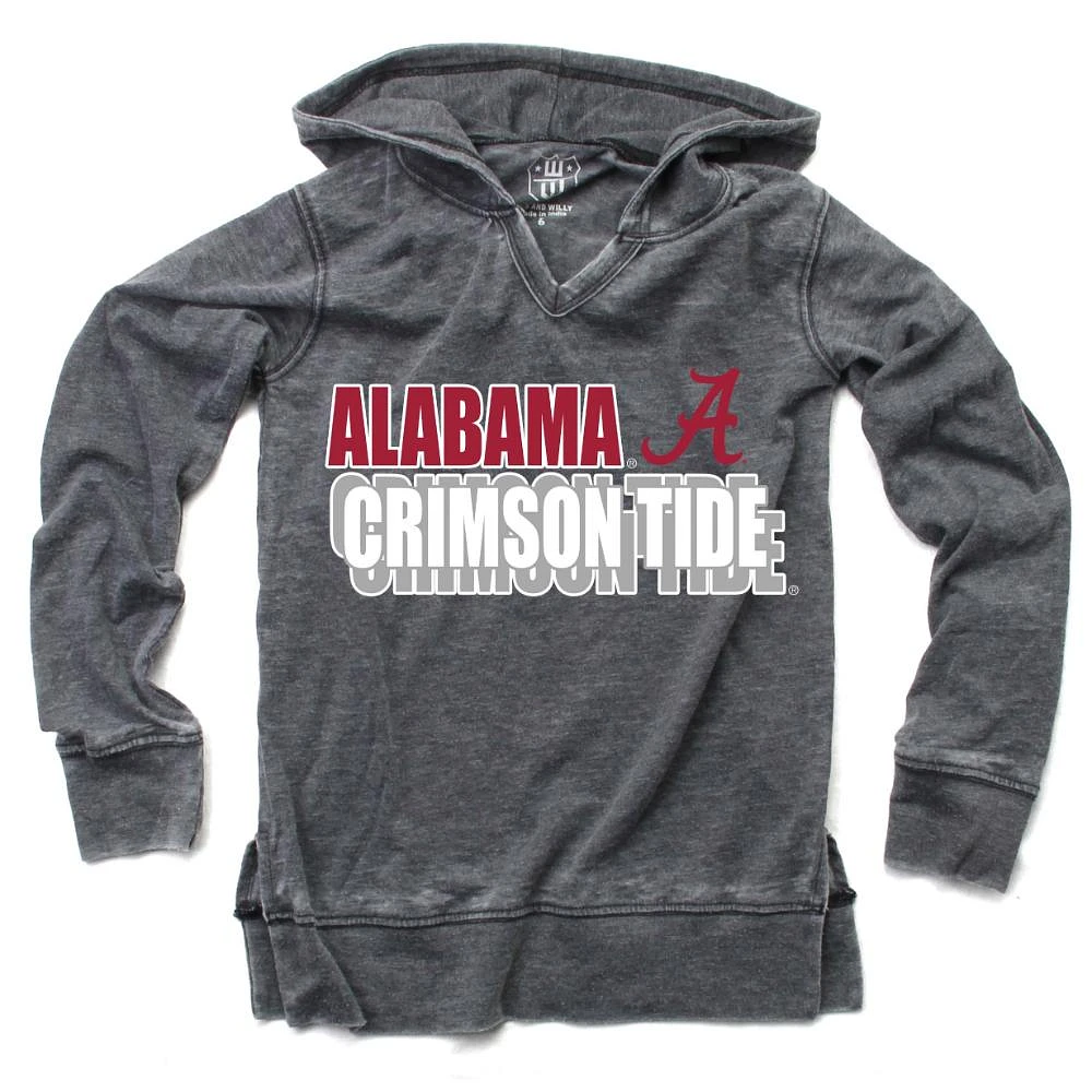 Alabama Wes and Willy Kids Burnout Hoodie