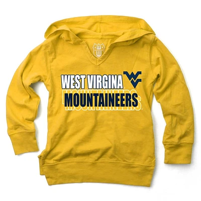 West Virginia Wes and Willy Kids Burnout Hoodie