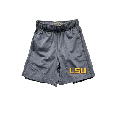 LSU Wes and Willy Toddler 2 1 with Leg Print Short