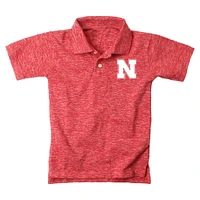 Nebraska Wes and Willy Kids Cloudy Yarn Polo