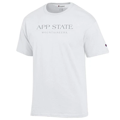 App State Champion Women's Straight Tonal Wordmark Tee