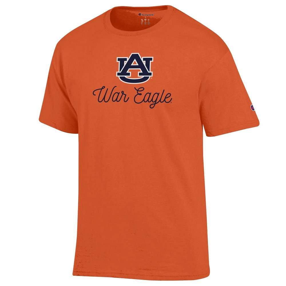 Auburn Champion Women's Logo Over Script Tee