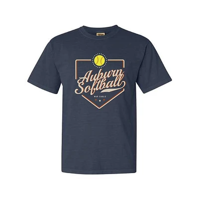 Auburn Softball Plate Comfort Colors Tee