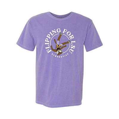 LSU Gymnastics Mike the Tiger Comfort Colors Tee