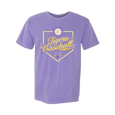 LSU Baseball Plate Comfort Colors Tee