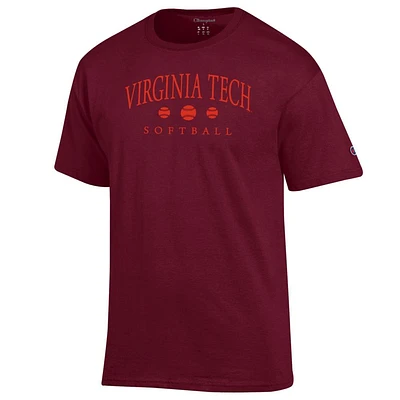 Virginia Tech Champion Arch Softball Tee