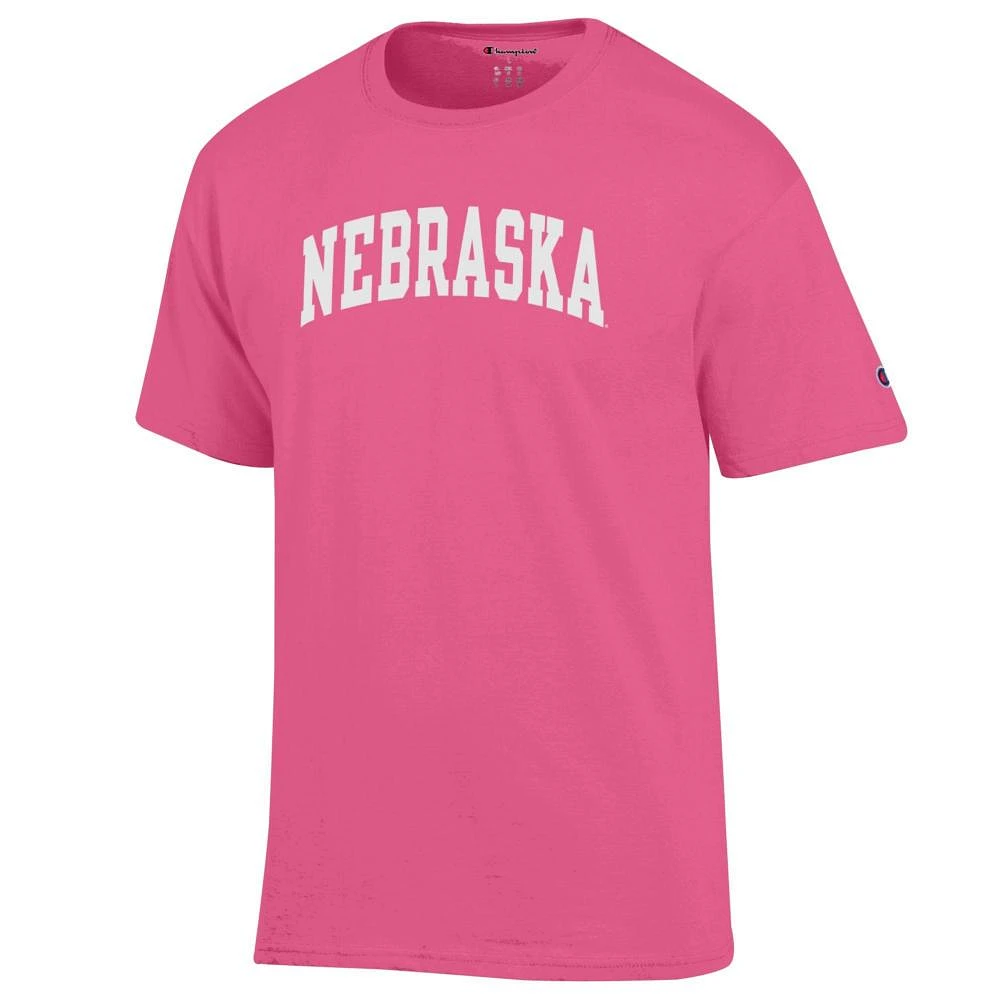 Nebraska Champion White Arch Tee