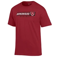 Arkansas Champion Baseball Rectangle with Logo Plate Tee