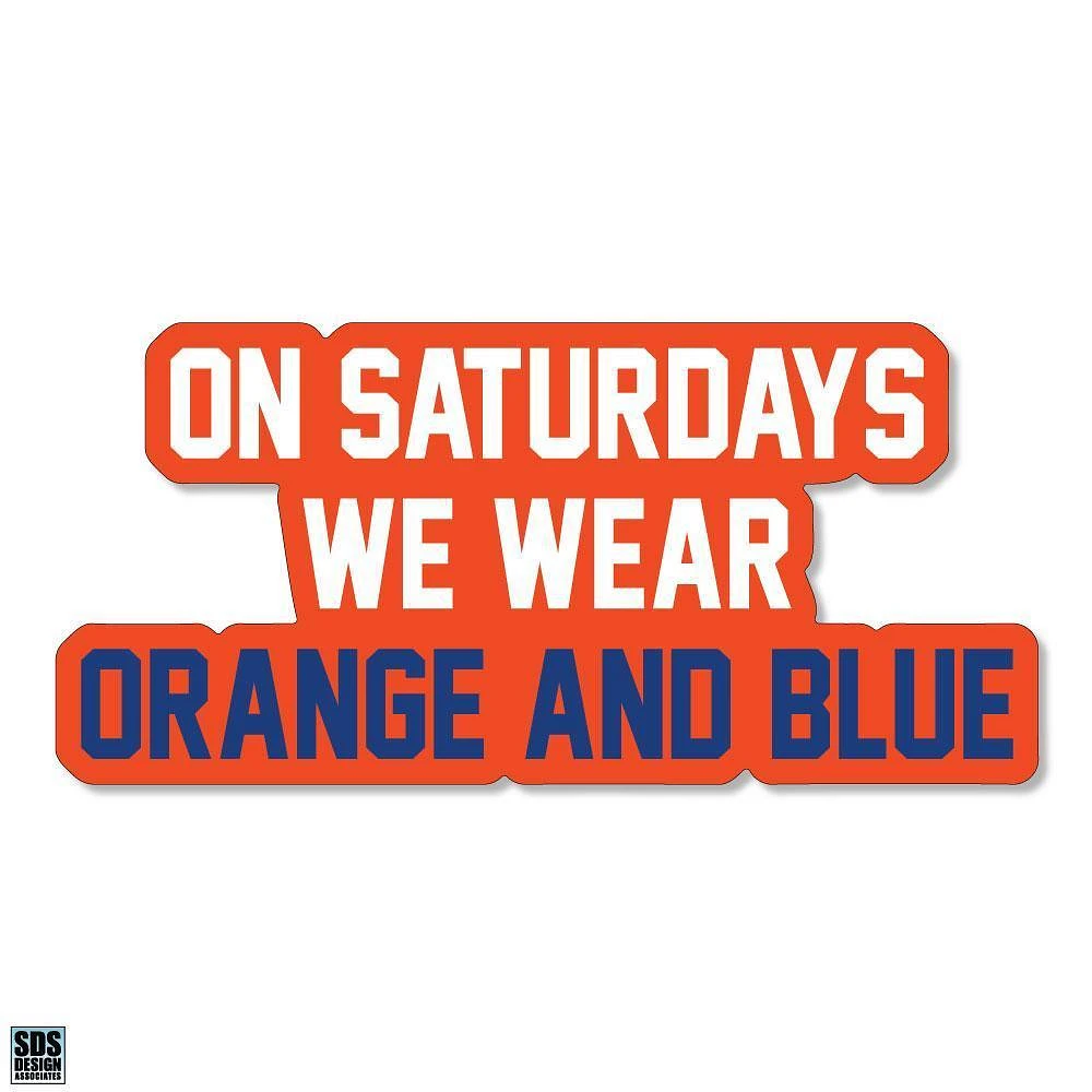 Florida 3.25 Inch On Saturdays Wear Rugged Sticker Decal