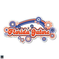 Florida 3.25 Inch Rainbow Flowers Rugged Sticker Decal