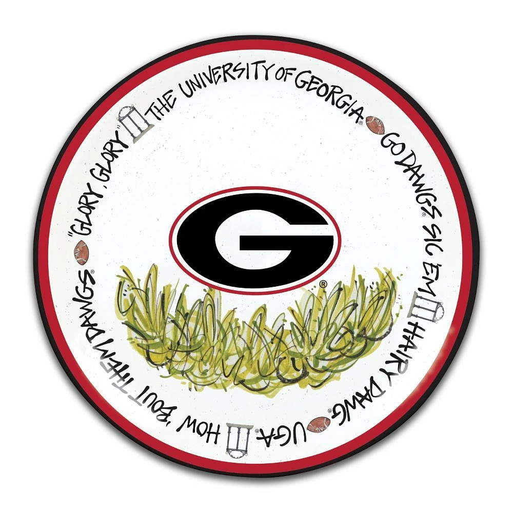 Georgia Magnolia Lane 4 Pack 10.5' Melamine Plate