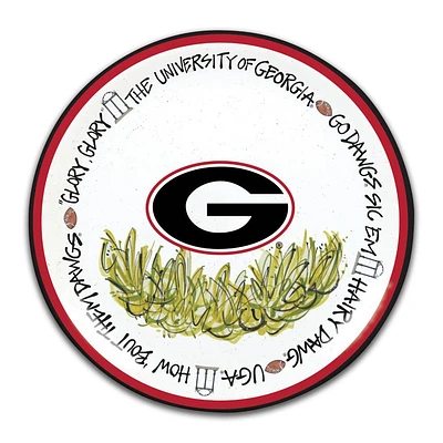 Georgia Magnolia Lane 4 Pack 10.5' Melamine Plate