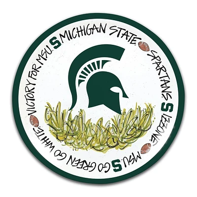 Michigan State Magnolia Lane 4 Pack 10.5' Melamine Plate