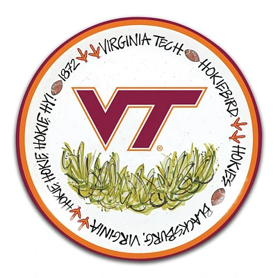 Virginia Tech Magnolia Lane 4 Pack 10.5' Melamine Plate