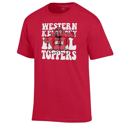 Western Kentucky Champion Team Stack Over Logo Tee