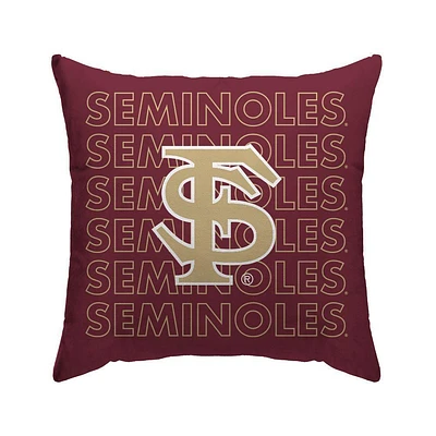 Florida State Pegasus 18 x 18 Echo Wordmark Pillow