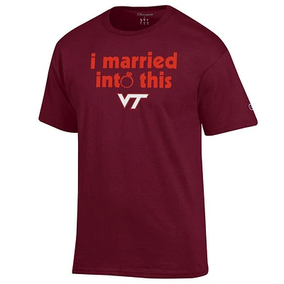 Virginia Tech Champion Women's I Married Into This Tee