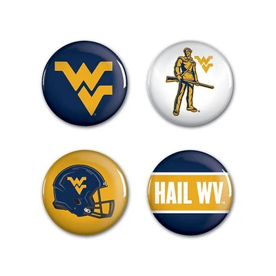 West Virginia 4-Pack Mini Buttons