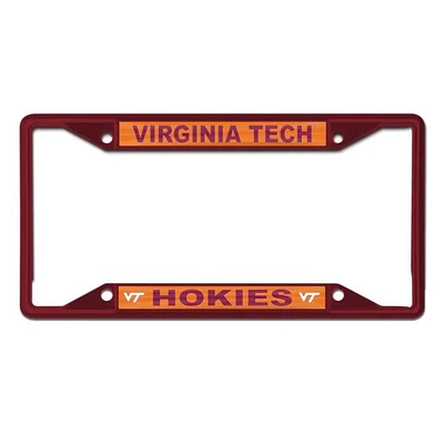 Virginia Tech Hokies Maroon License Plate Frame